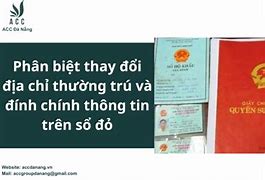 Thay Đổi Địa Chỉ Thường Trú Trên Sổ Đỏ